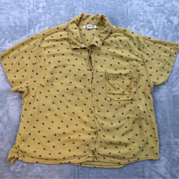 Billabong cropped medium button up cropped shirt - Picture 1 of 7